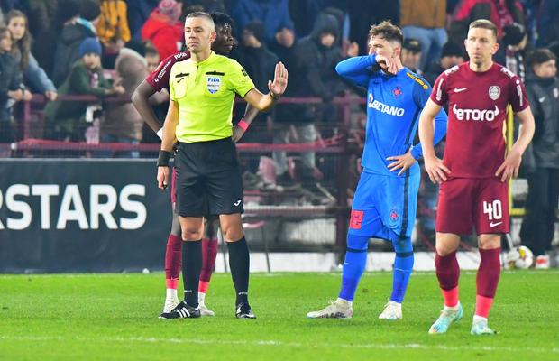 Ion Crăciunescu, enervat de arbitrajul din CFR Cluj - FCSB: „E penalty clar! L-a bătut soarele în cap?!”