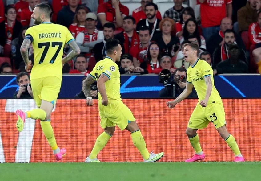 Inter s-a impus cu 2-0 în deplasarea cu Benfica, manșa tur a sferturilor de finală din Liga Campionilor.