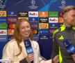 Tot studioul a aplaudat! Moment special în Liga Campionilor: „Sunt mândră de tine, dă-mi o îmbrățișare!”