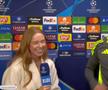 Tot studioul a aplaudat! Moment special în Liga Campionilor: „Sunt mândră de tine, dă-mi o îmbrățișare!”