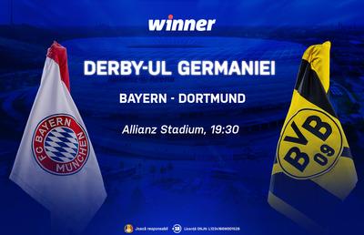 Bayern Munchen – Borussia Dortmund, confruntarea care o poate adduce pe gruparea bavareză mai aproape de titlu