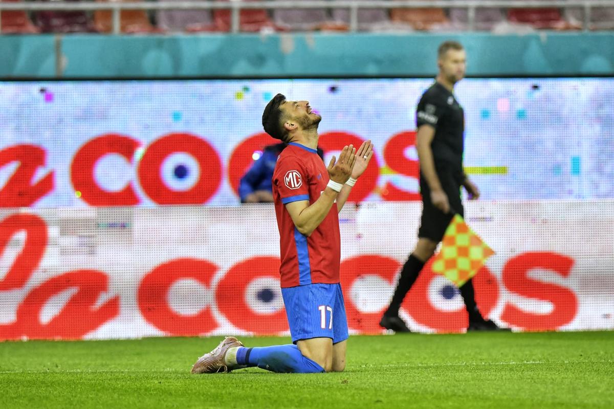Gol de atacant la prima titularizare după 6 luni pentru FCSB!