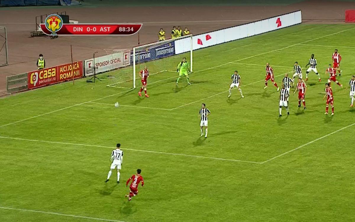 Andrei Radu, eurogol în Dinamo - Astra!