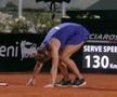 Simona Halep, sperietură în meciul cu Danielle Collins » Căzătura care a amuțit întreaga audiență