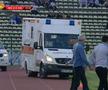 Panică la Pitești » Ambele ambulanțe au intrat pe gazon, după ciocnirea violentă dintre Miguel și Lopes