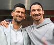 Novak Djokovic și Zlatan Ibrahimovic / Sursă foto: Guliver/Getty Images