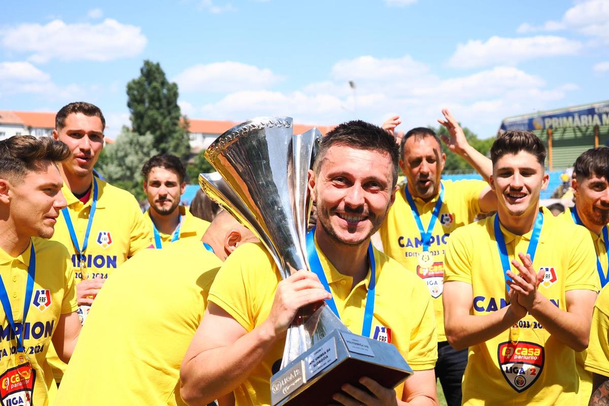 Unirea Slobozia a câștigat Liga 2. Imagini de la festivitatea de premiere