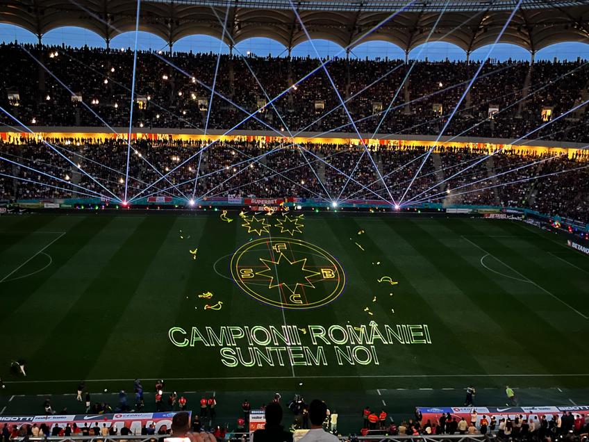 Show pe Arena Națională la pauza meciului FCSB – CFR Cluj // FOTO: GSP