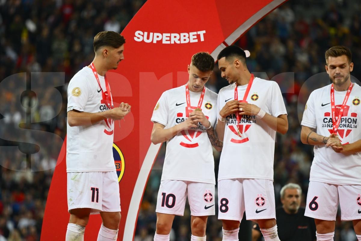 Mihai Pintilii, în extaz după decernarea medaliilor de campioni: „Nici n-a mai contat meciul, nu le-am zis nimic băieților la pauză”
