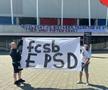 Suporterii de la CSA Steaua au protestat împotriva lui Gigi Becali și a Partidului Social Democrat, la ultimul meci al sezonului, 2-0 cu Concordia Chiajna.