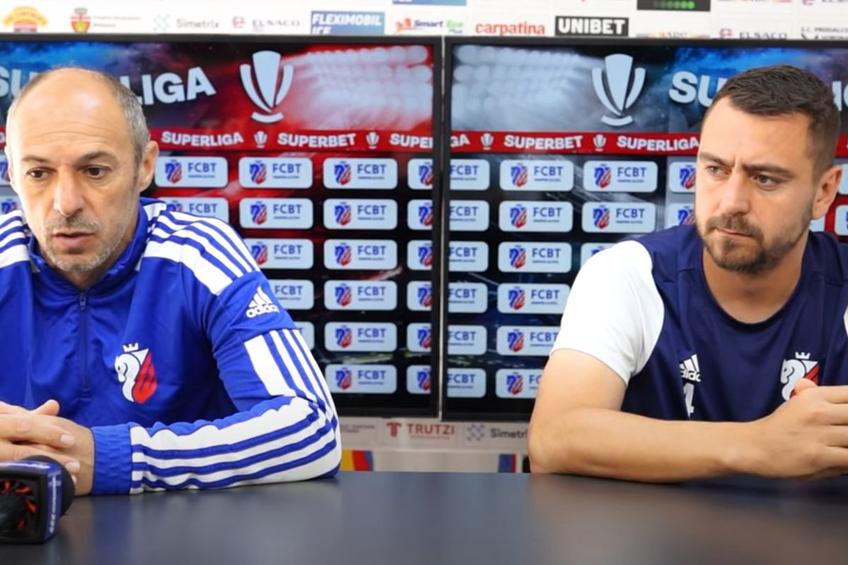 Bogdan Andone și Andrei Miron, conferință de presă înaintea partidei cu Oțelul. Sursă: FC Botoșani