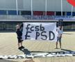 Suporterii CSA Steaua, protest împotriva lui Gigi Becali și PSD