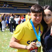 Denis Bujor și iubita lui/ foto Ionuț Iordache (GSP)