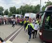 Sosire autocare înainte de FCSB - CFR Cluj