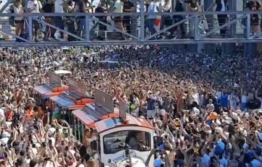 Mulțimi incredibile, după înfrângerea lui Rafael Nadal