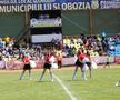 Unirea Slobozia - Șelimbăr. Majoretele au făcut spectacol la pauză