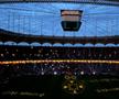 Joc spectaculos de lumini la pauza FCSB - CFR Cluj