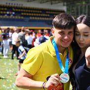 Denis Bujor și iubita lui/ foto Ionuț Iordache (GSP)