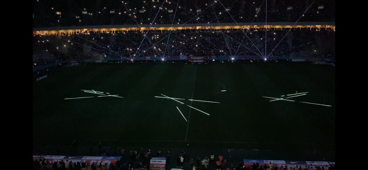Show total pe Arena Națională! Ce s-a întâmplat la pauza meciului FCSB - CFR Cluj