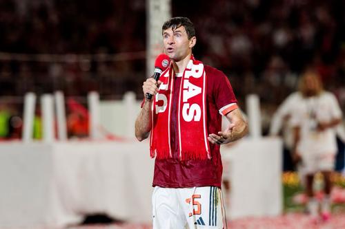 Thomas Muller, discurs de rămas bun pe Allianz Arena / Foto: Imago