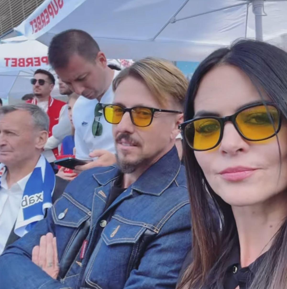 Guti a văzut Barcelona - Real Madrid la București, fiind însoțit de soția sa Romina Belluscio