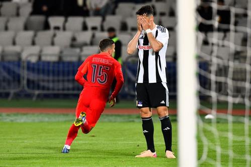 Andrei Artean, dezamăgit după golul marcat de Marius Ștefănescu/ foto: Cristi Preda (GSP)
