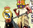 Barcelona a câștigat cu Real Madrid, scor 4-3, în etapa #35 din La Liga. După El Clasico, pe internet au apărut nenumărate glume la adresa madrilenilor.