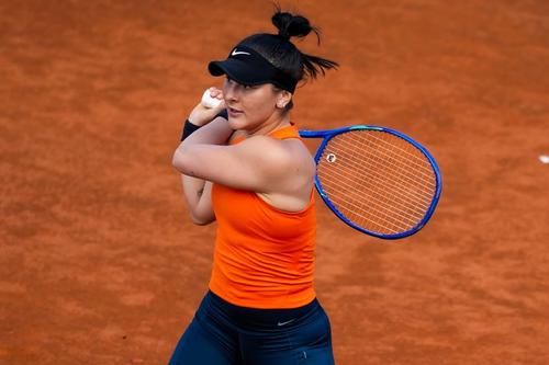 Bianca Andreescu în acțiune la Roma Foto: X