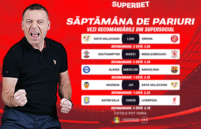 Începe săptămâna de pariuri! Tu ce ai pus pe bilete?