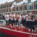 Imagini tari! Iată cum a sărbătorit Venezia revenirea în Serie A // FOTO: X
