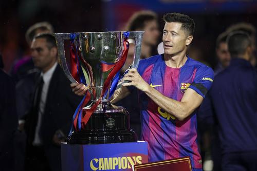 Robert Lewandowski, campion cu Barcelona // FOTO Imago Images