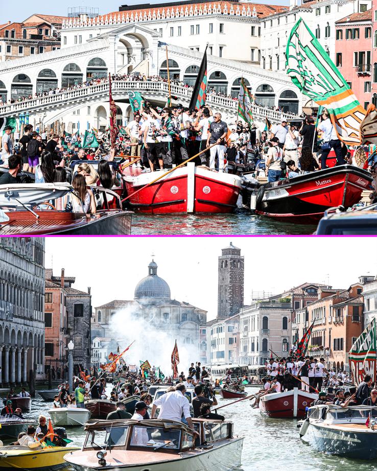 Cum a sărbătorit Venezia promovarea în Serie A // FOTO: X