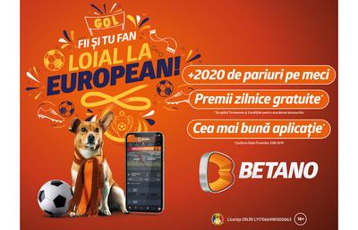 Betano, cea mai diversificată ofertă de pariere din România pentru Europeanul de Fotbal