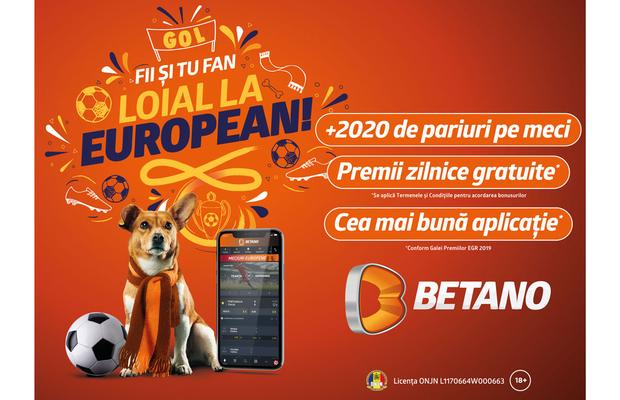 Betano, cea mai diversificată ofertă de pariere din România pentru Europeanul de Fotbal