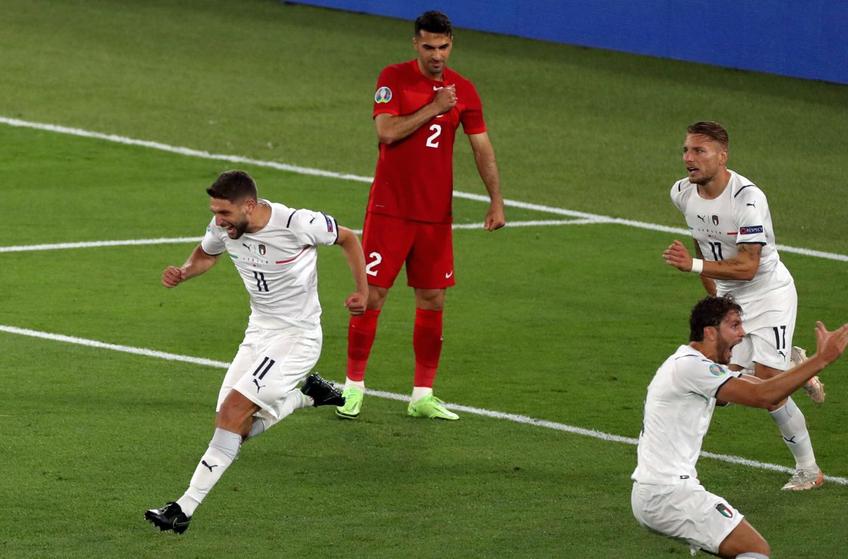 Italia a învins-o pe Turcia, scor 3-0, în primul meci de la Euro 2020! „Squadra Azzurra” își depune candidatura la trofeu. Ar fi primul după mai bine de 50 de ani.