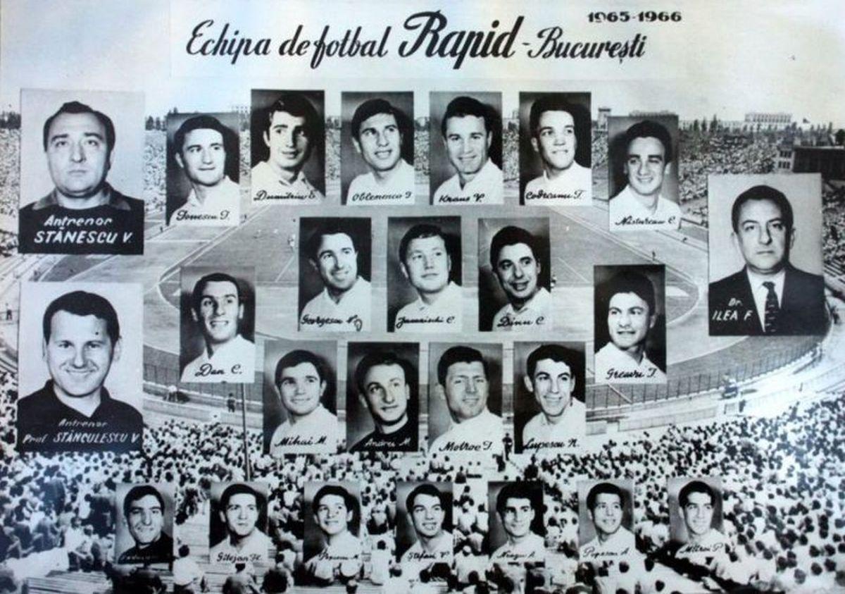 55 de ani de la primul titlu al Rapidului
