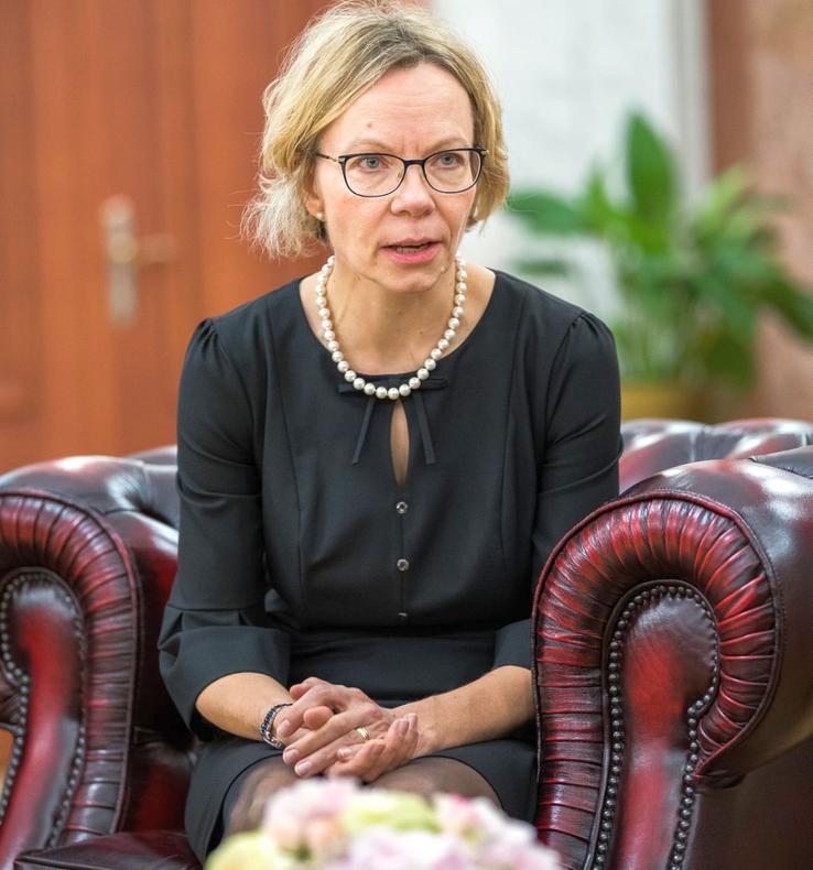 Marjut Akola - ambasadoarea Finlandei în România / Sursă foto: @FinnishEmbassyBucharest