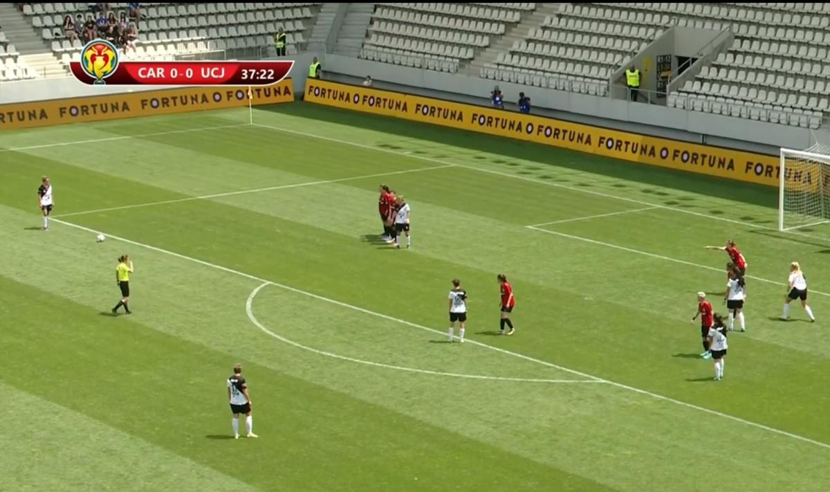 Faza controversată în finala Cupei României la fotbal feminin » Proteste după un gol anulat