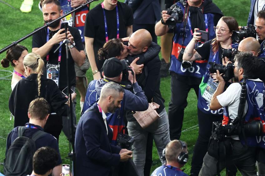 Pep Guardiola și soția sa Cristina Serra