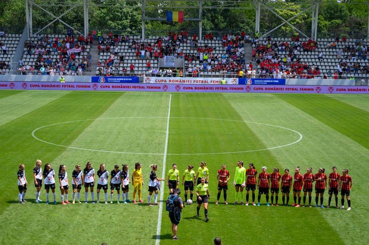 Carmen București – U Cluj, în finala Cupei României la fotbal feminin (foto: Raed Krishan/GSP)