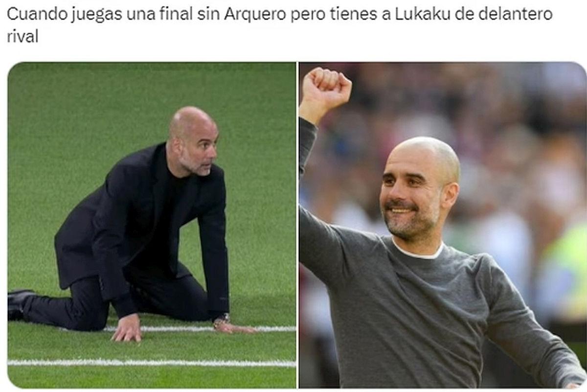 Cele mai tari meme-uri după Manchester City - Inter » Lukaku și De Bruyne, ținta ironiilor