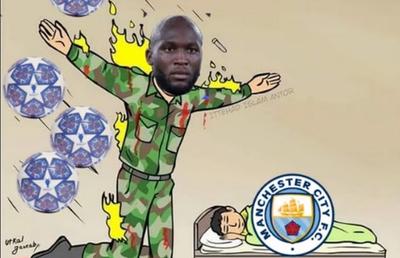 Cele mai tari meme-uri după Manchester City - Inter » Lukaku și De Bruyne, ținta ironiilor