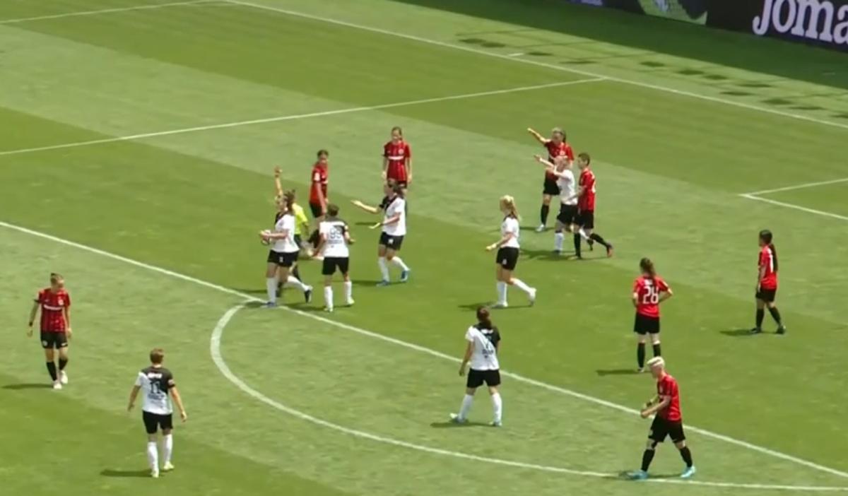 Faza controversată în finala Cupei României la fotbal feminin » Proteste după un gol anulat