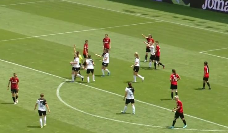 Carmen București – U Cluj, în finala Cupei României la fotbal feminin (foto: FRF TV)