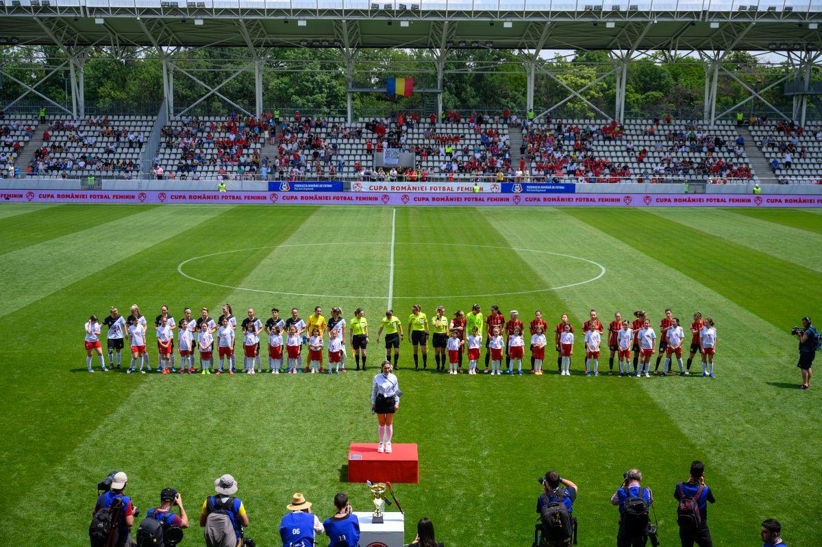 Faza controversată în finala Cupei României la fotbal feminin » Proteste după un gol anulat