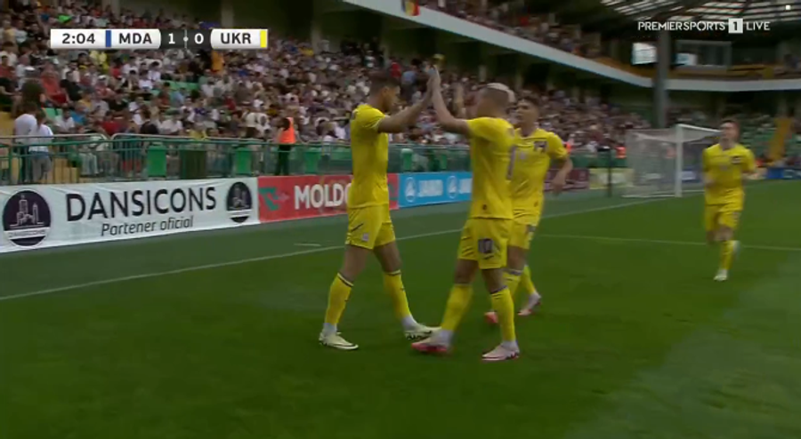 Gafă majoră comisă de UEFA în timpul amicalului Moldova - Ucraina!