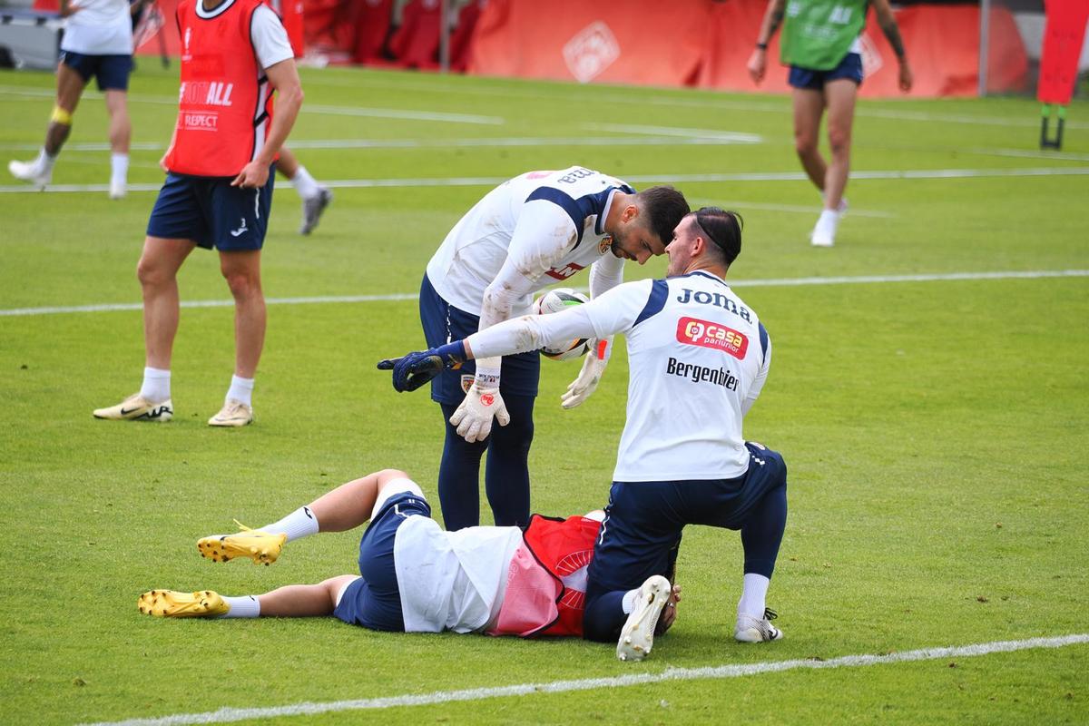 România, primul antrenament în Germania