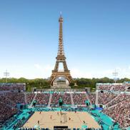„Eiffel Tower Stadium”, una dintre atracțiile de la Jocurile Olimpice / Sursă foto: volleyballworld.com