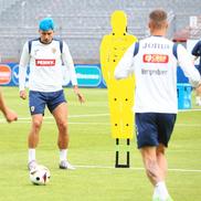 Imagini de la antrenamentul naționalei. Andrei Rațiu, albastru în cap înainte de Euro 2024 / foto: Ionuț Iordache