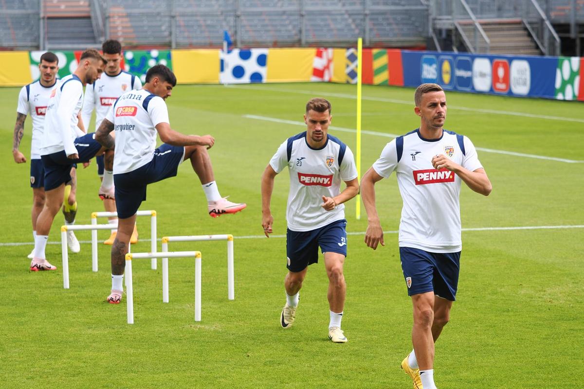 România, primul antrenament în Germania